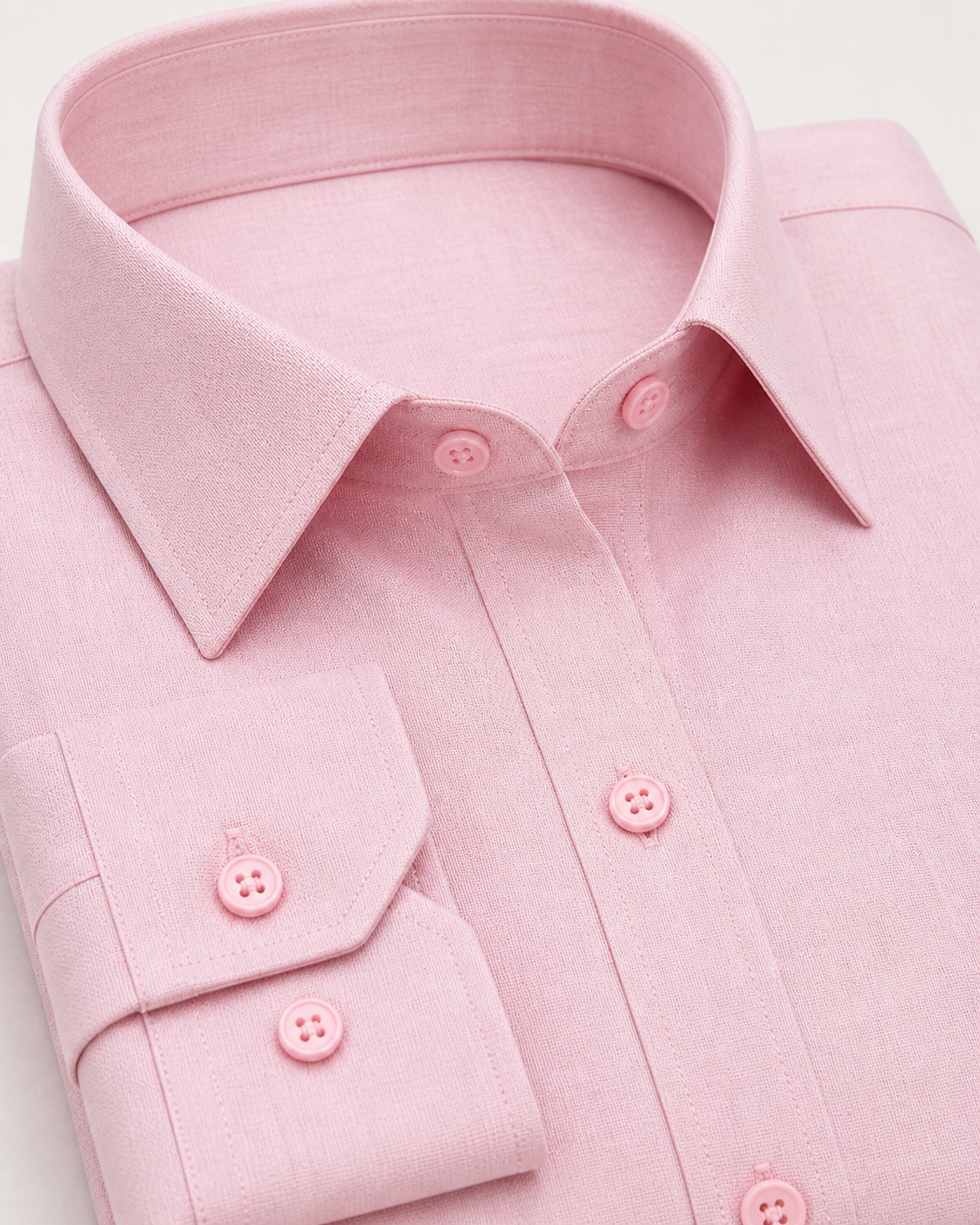 Blush Pink Tailored Formal Shirt