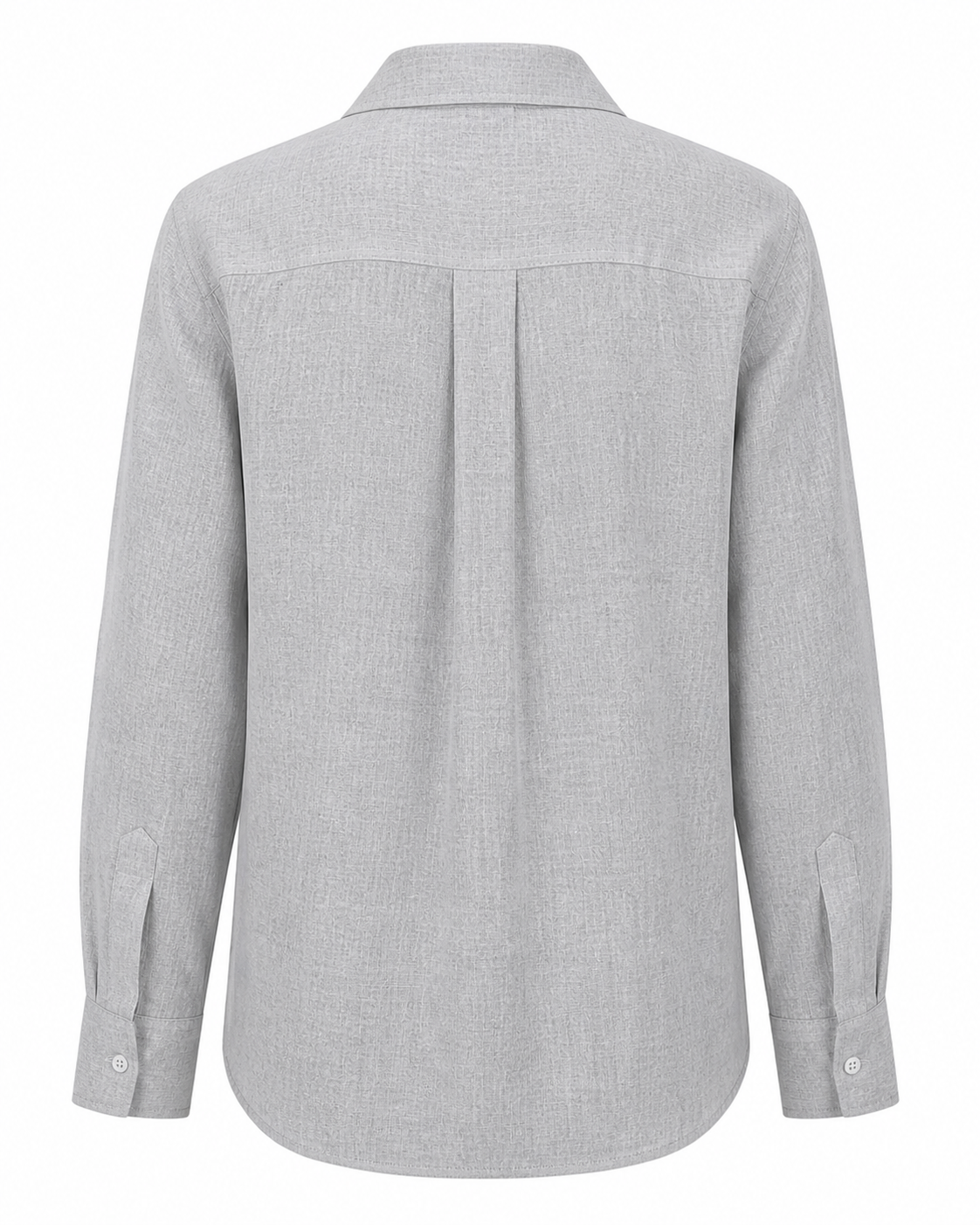 Mist Grey Linen Blend Shirt