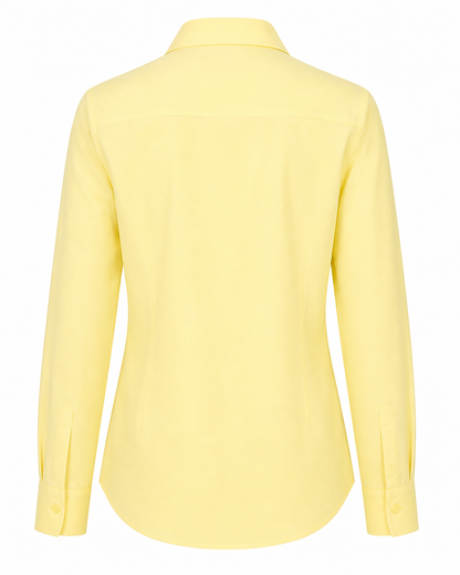 Soft Yellow Tailored Formal Shirt