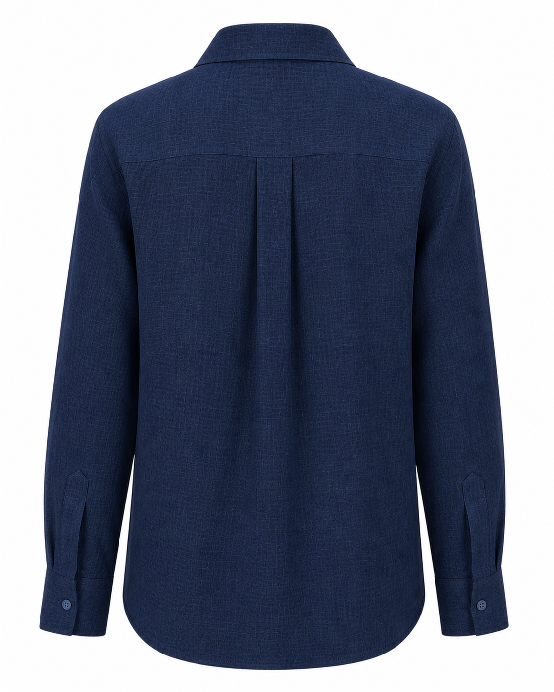 Midnight Navy Linen Blend Shirt