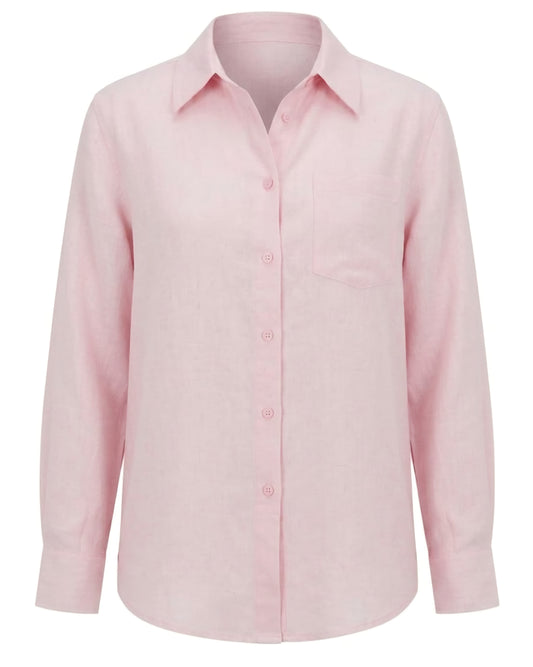 Blush Pink Tailored Formal Shirt