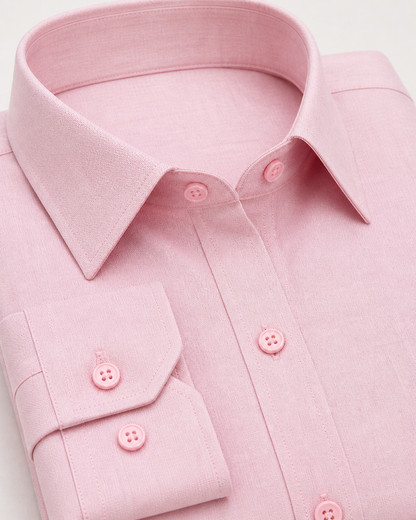 Blush Pink Tailored Formal Shirt