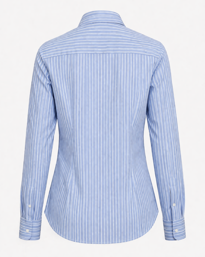 Sky Blue Pinstripe Tailored Shirt