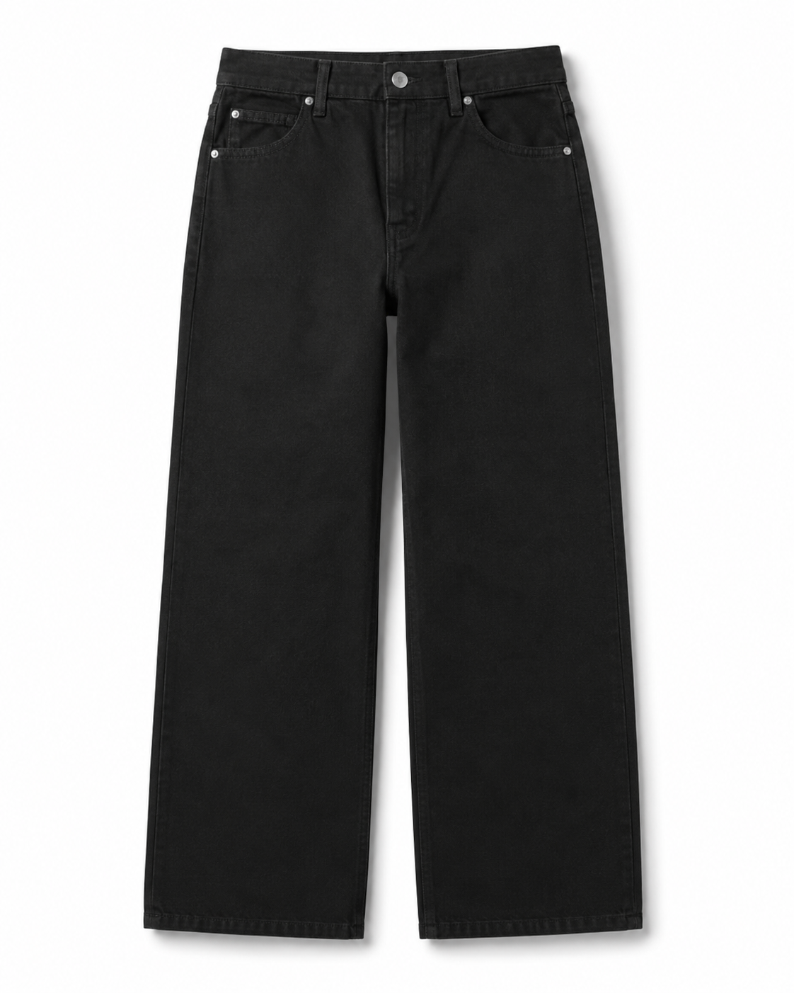 Noir Flow Wide Denim
