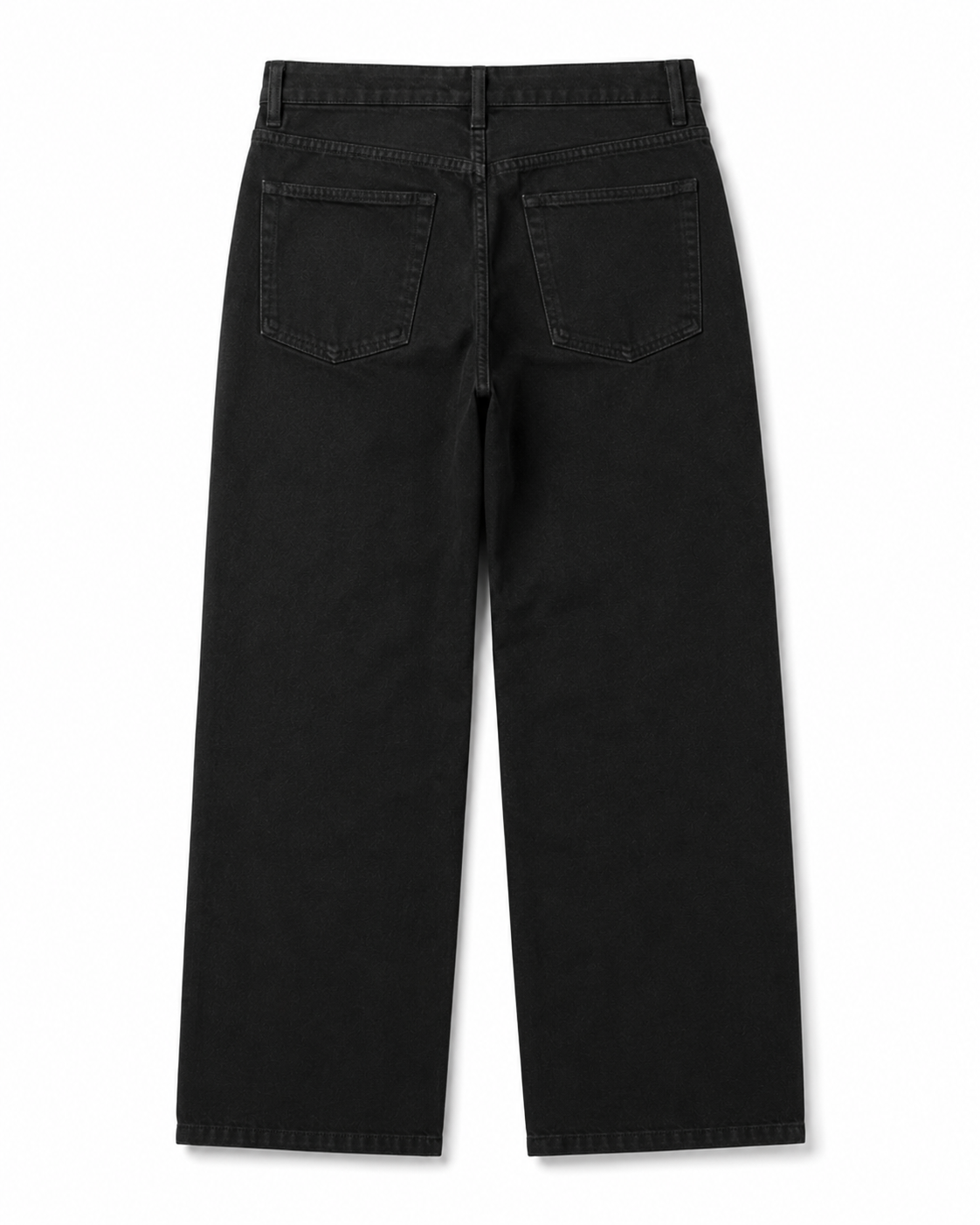 Noir Flow Wide Denim