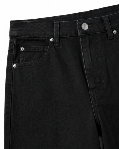 Noir Flow Wide Denim
