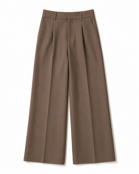 Mocha Muse Wide Leg Trousers
