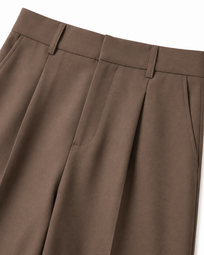 Mocha Muse Wide Leg Trousers